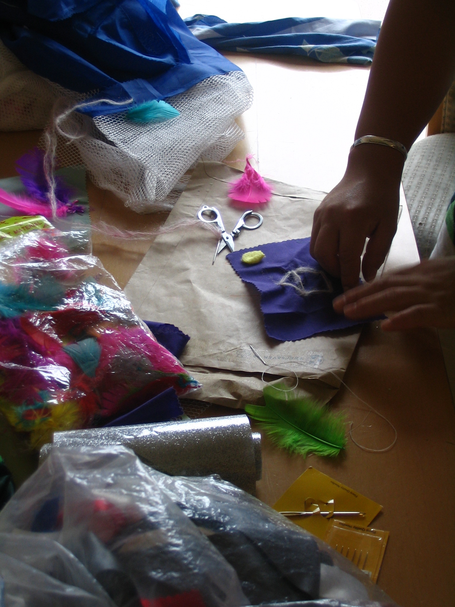 Mother Making a Baby Book